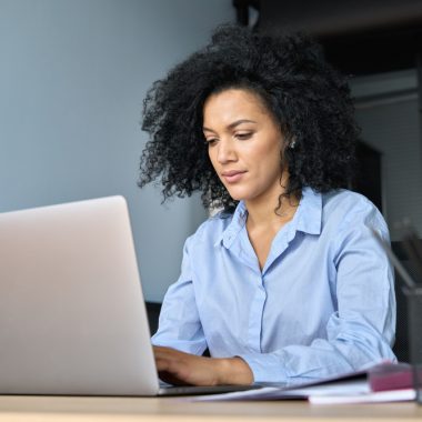 Woman Choosing a Company Type