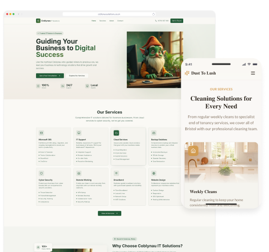 Screenshot view of a website