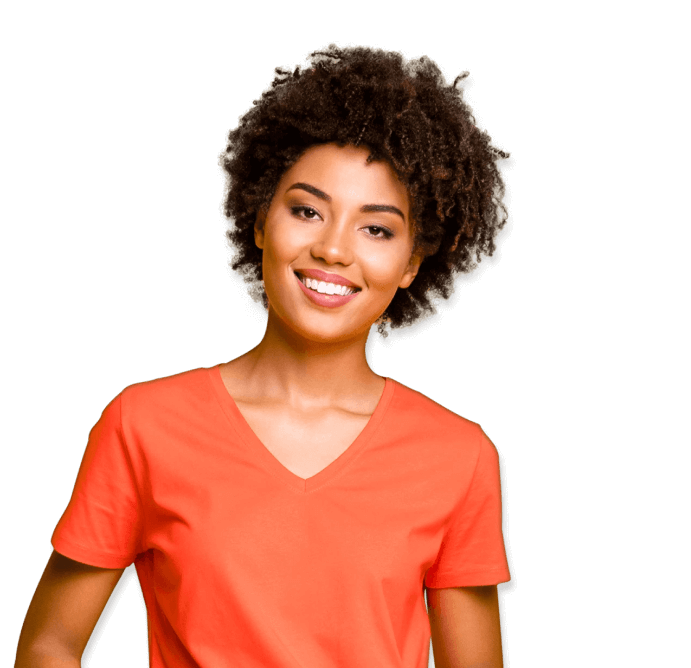 Woman working on a laptop