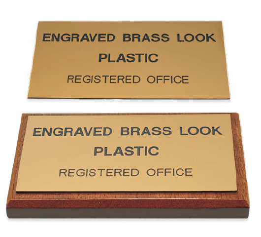 company name plate mockup