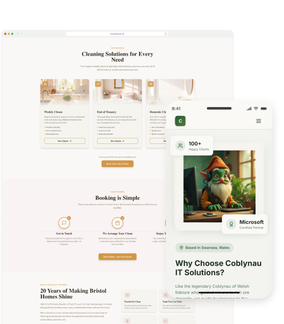 Screenshot view of a website